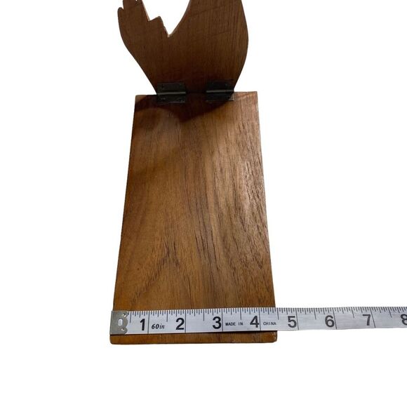 Vintage Hand Carved Praying Women Wooden Bookends - Picture 7 of 9